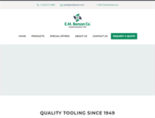Tablet Screenshot of embenson.com